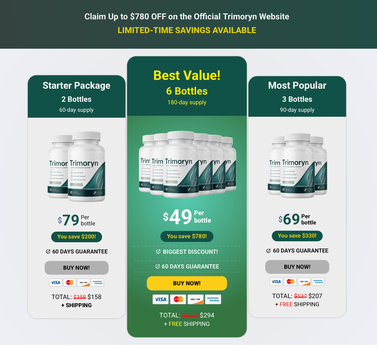Trimoryn Official Packages