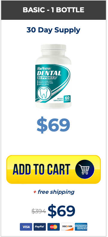 Renew Dental one bottle 30 day package for 69 dollars