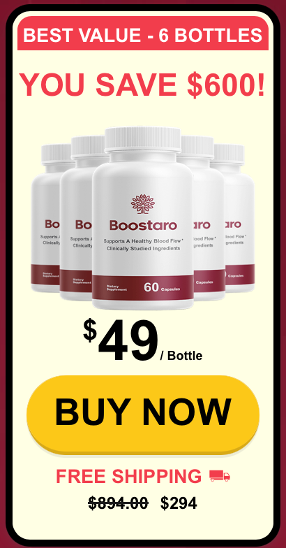 Boostaro six bottle package
