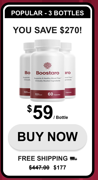 Boostaro three bottle package